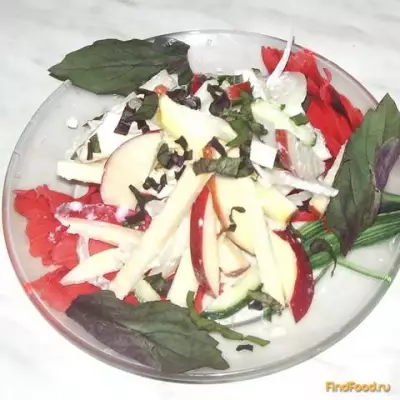 Салат из дайкона и базилика рецепт с фото