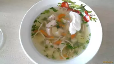 Куриный суп в скороварке  рецепт с фото