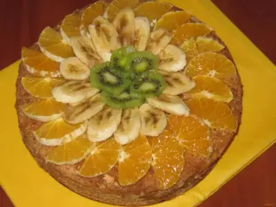 Торт Медовик с фруктами и ягодами рецепт с фото