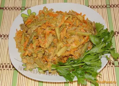Салат с куриной печенью рецепт с фото
