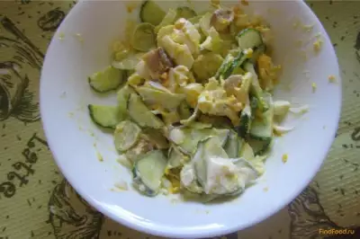 Салат огурцы с селедкой рецепт с фото