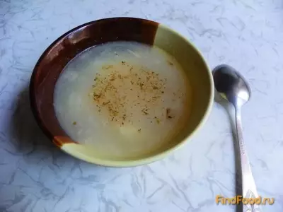 Суп с яично творожной заправкой