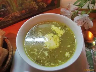 Суп со шпинатом и мятой рецепт с фото