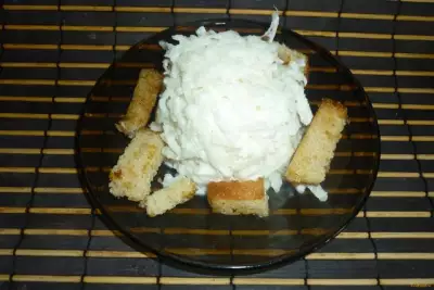 Салат из белой редьки со сметаной рецепт с фото