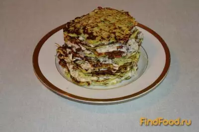 Кабачковый торт с мясной начинкой рецепт с фото