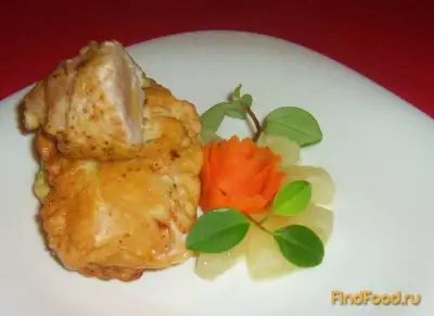 Куриные рулетики с ананасом и сыром рецепт с фото
