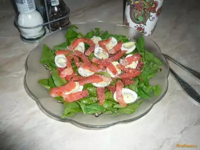 Свежий салат с семгой и грейпфрутом рецепт с фото
