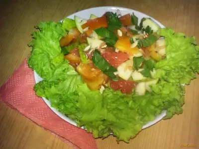 Салат с грушей и грейпфрутом рецепт с фото