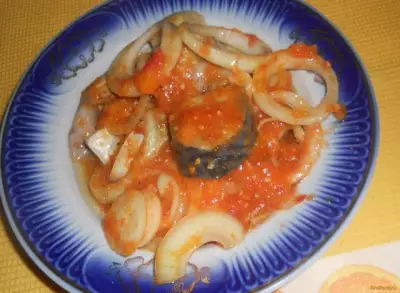 Скумбрия в томатном соусе рецепт с фото