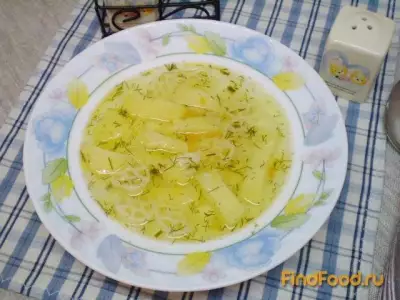 Простой суп с макаронами в мультиварке рецепт с фото