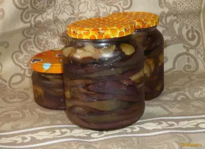 Баклажаны в масле с чесноком на зиму рецепт с фото