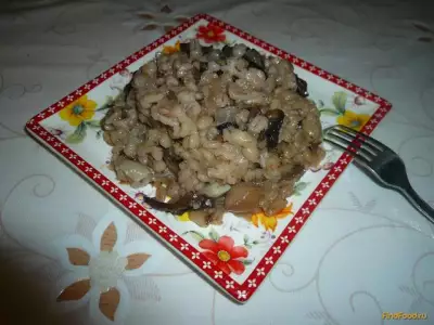 Перловая каша с грибами в духовке рецепт с фото