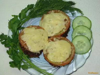 Рубленый шницель с помидором и сыром рецепт с фото