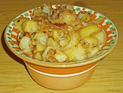 Жареная картошка с чесноком рецепт с фото