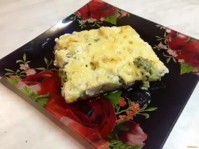 Запеканка с цветной капустой и брокколи рецепт с фото
