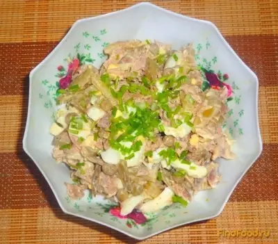 Салат из утки с соленым огурцом рецепт с фото