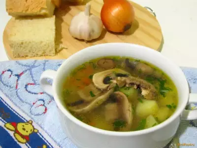 Суп вермишелевый с шампиньонами рецепт с фото