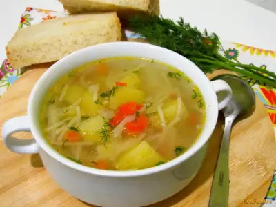 Суп вермишелевый рецепт с фото