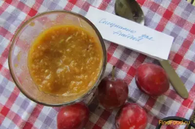 Сливово-яблочный десерт рецепт с фото
