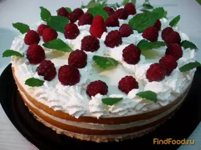 Персико - малиновый торт без выпечки рецепт с фото