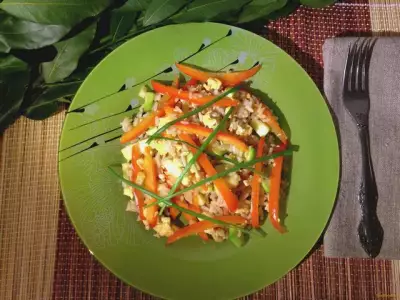 Рис с овощами по-китайски рецепт с фото