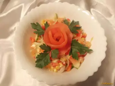 Салат Летняя роза рецепт с фото