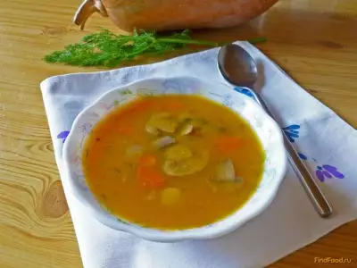 Суп из тыквы с грибами рецепт с фото