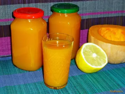 Напиток из тыквы с лимоном на зиму рецепт с фото