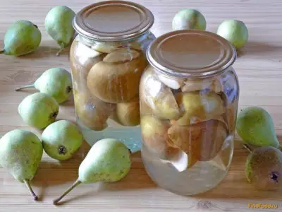 Яблочно-грушевый компот на зиму рецепт с фото