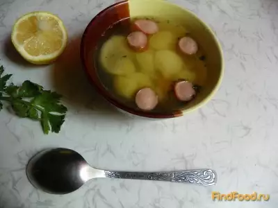 Суп с копчеными сосисками и сельдереем рецепт с фото