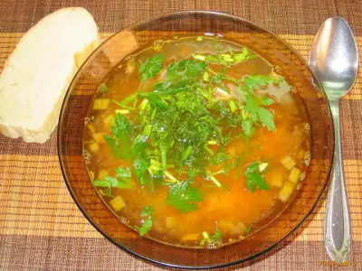 Рыбный суп из консервированной горбуши рецепт с фото