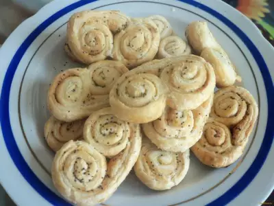 Печенье слоеные ушки рецепт с фото