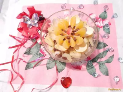 Фруктовый салат Тропический цветок рецепт с фото