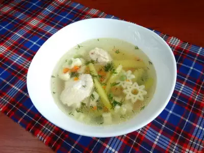 Суп с макаронами и зеленым горошком рецепт с фото