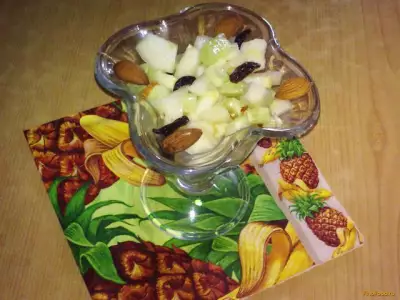 Салат с огурцами и грушами рецепт с фото