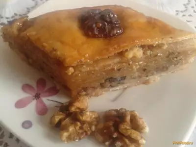 Пахлава с грецким орехом рецепт с фото