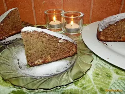 Финиковый пирог с орехами и курагой рецепт с фото