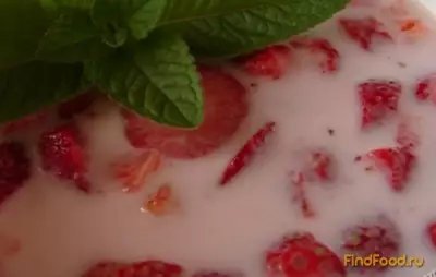 Молочный суп с клубникой рецепт с фото