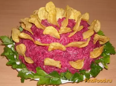 Салат Цветок лотоса рецепт с фото