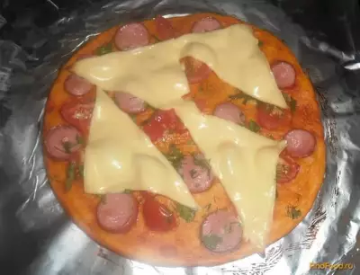Мини пицца на скорую руку рецепт с фото