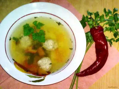 Суп с шариками рецепт с фото