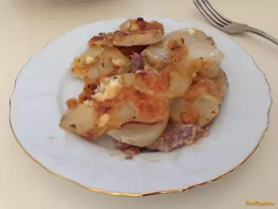 Мясо по-французски c картофелем рецепт с фото