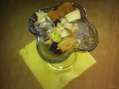 Салат из фруктов со льдом рецепт с фото
