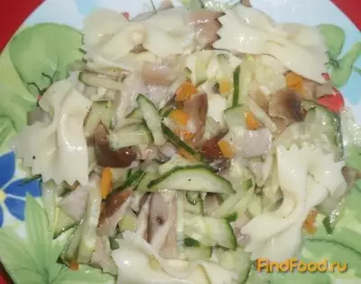 Малокалорийный салат с грибами рецепт с фото