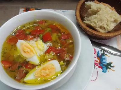 Суп с овощной заморозкой рецепт с фото