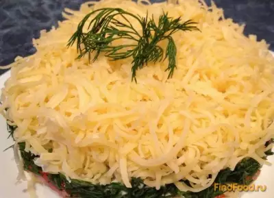 Салат с семгой и сыром рецепт с фото