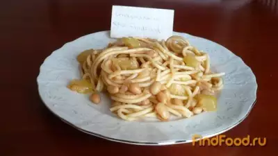 Спагетти с кабачком и фасолью рецепт с фото