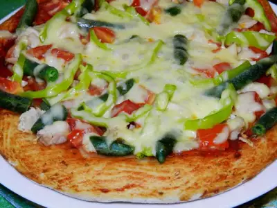 Пицца с фасолью и болгарским перцем рецепт с фото