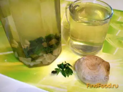 Имбирный напиток с мятой и мёдом рецепт с фото