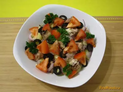 Салат из макарон с сардинами рецепт с фото